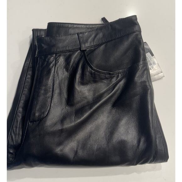 I.N.C. International Concepts 100% Leather Pants Women’s Size 10 Lined Sexy Boho - Picture 1 of 10